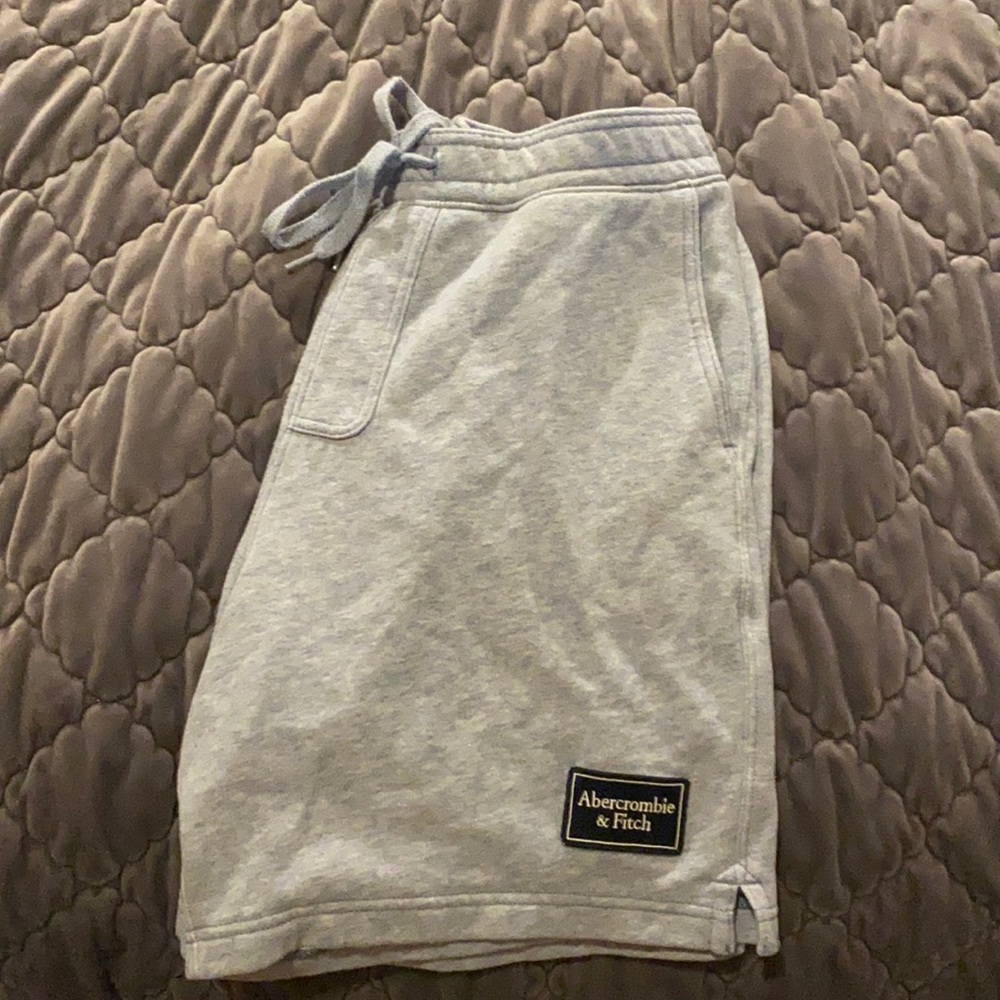Light blue Abercrombie and Fitch sweat shorts